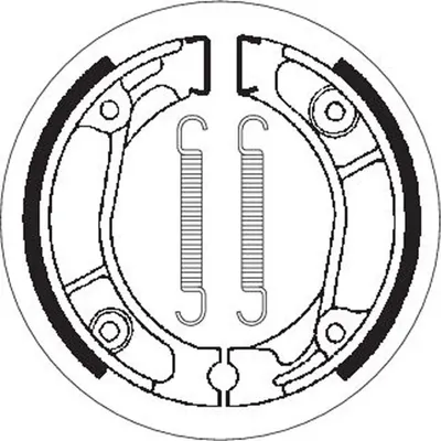 Produktbild von Bremsbacke SBS 2013 Maße: 110 x 25