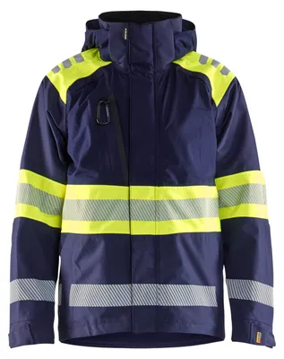 Produktbild von Blakläder High Vis Shell Jacke 4420, Farbe:Marineblau/ High Vis Gelb, Größe:XS