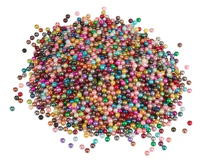 Produktbild von VBS XXL Wachsperlen "Bunter Mix", Ø 6 mm, 250 g