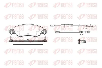 Produktbild von REMSA Bremsbeläge Satz Vorne Bremsklötze für CITROËN C5 II Break (RE) 0829.04
