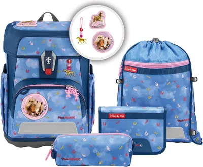 Produktbild von Step by Step Schulzubehör|Step by Step|hama CLOUD Spiegelburg Schulranzen-Set, Pferdefreunde ''Horse Friends'', 5-teilig