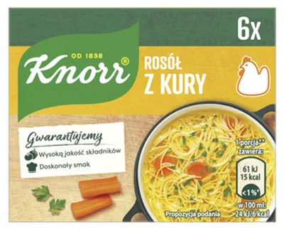 Obrázok produktu pre Knorr Rosół z Kury 6 saszetek 10g