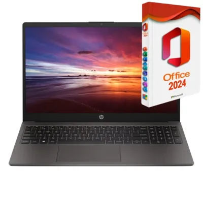 Produktbild von HP 250-G10, Intel Core i5-120U- 512GB SSD - 8GB DDR5-RAM - Windows 11 Pro + MS Office 2024 Pro - 39cm (15.6" LED) Full HD, Displayport via USB-C