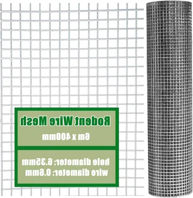 Productafbeelding van Roestvrij Staal Gaas - Metaalweefsel - Filtratie en Bescherming - Duurzaam 304 Materiaal - 40cm x 6m - Zilverkleurig