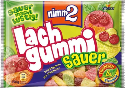 Produktbild von nimm2 Lachgummi - Sauer - 250g (grün)