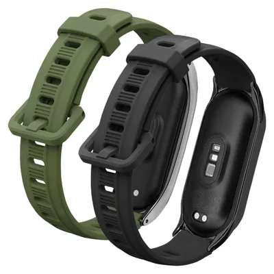 Zdjęcie produktu dla Zestaw: 2x pasek z ramką ChronSmarta do smartband'a Xiaomi Mi Band 3 / 4 / 5 / 6