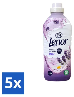 Produktbild von 5 x Lenor Weichspüler Lavendel & Kamille 1176 ml - Vorteilspackung - 5 Stücke
