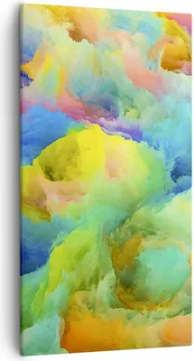 Produktbild von Bild auf Leinwand - Leinwandbild - Abstraktion modern - 55x100cm - Wand Bild - Wanddeko - Leinwanddruck - Bilder - Kunstdruck - Wanddekoration - Leinwand bilder - Wandkunst - PA55x100-4055