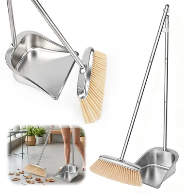 Image de Solidchoice - Racloir et balai avec manche long pour un nettoyage efficace