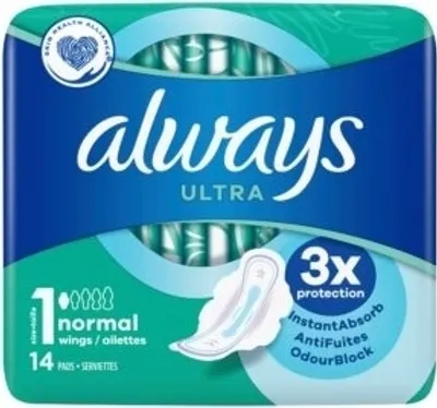 Produktbild von Always, Ultra Normal, Wrappers, 14 Stück