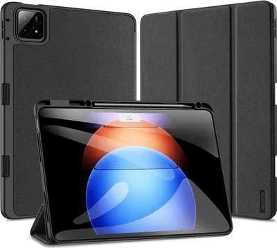 Image de Dux Ducis Domo Case avec rabat et Smart Sleep pour Xiaomi Pad 6S Pro 12.4'' - Noir