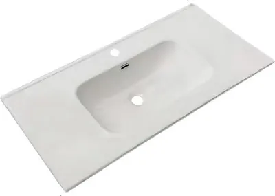 Immagine prodotto di Lavabo consolle d'appoggio in Vetroceramica bianco 101x46.5x17H VA836-100