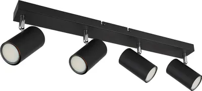 Produktbild von Deckenleuchte, schwarz, bewegliche Spots, L 56 cm