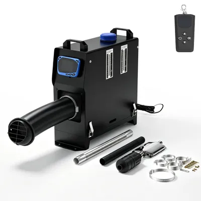 Produktbild von ACXIN Diesel-Heizgerät 8kW 12V, blaues LCD, schwarzes Gehäuse, mit Überhitzungsschutz, geringer Kraftstoffverbrauch, tragbares Heizgerät