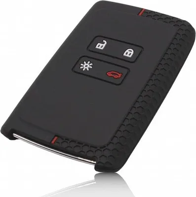 Produktbild von Silikon-Abdeckung für Renault 4 Smartkey - Schwarz Rot