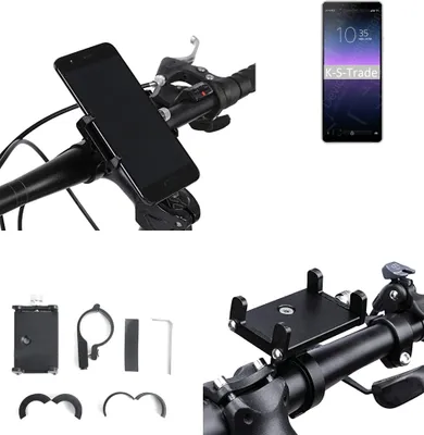 Produktbild von K-S-Trade Handyhalterung für das Fahrrad kompatibel mit Sony Xperia 10 II Halter Lenkstange Fahrradhalterung Motorrad Bike Mount Befestigung