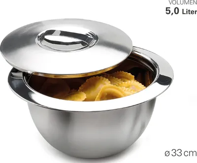 Image de Karl Weis Bol isotherme avec couvercle Ø 33 cm, 5 L, inox