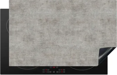 Produktbild von KitchenYeah© Herdabdeckplatte Beton - Alt - Grau - Muster , 83x51cm, Küche Deko, Glaskeramikkochfeld Herdabdeckung, Abdeckplatte fùr Kochfeld