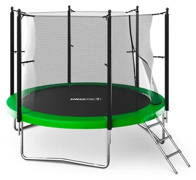 Produktbild von Gartentrampolin Ø305 cm 10FT Outdoor Trampolin mit Leiter, Sicherheitnetz - bis 140 kg