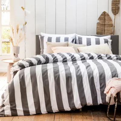 Produktbild von Cinderella Bettwäsche Jacky anthracite 100% Baumwolle , Größe:135x200 cm + 80x80 cm