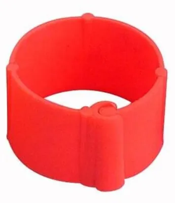 Produktbild von Geflügelclipring aus Kunststoff (25 Stück) | ø 12 mm | orange