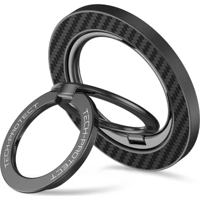Produktbild von Magnetischer Fingerhalter, Tech-Protect MMR800 MagSafe Ring, Carbon