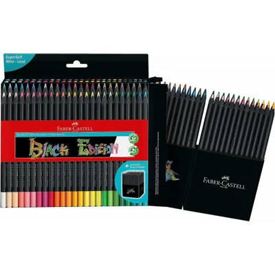Image de Crayons de couleur Black Edition Neon 3kant 50 pcs couleurs vives 116436