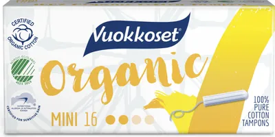 Produktbild von Vuokkoset - Organisch Baumwolle Tampons - Mini