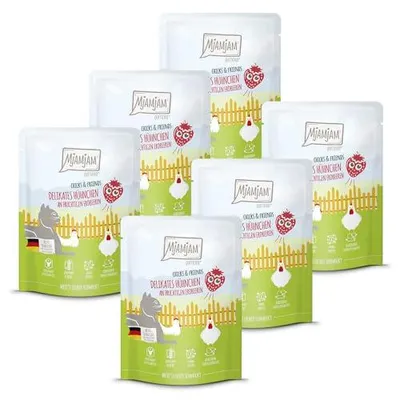 Immagine prodotto di MjAMjAM Cat - Sacchetto Chicks+Friends 6x300g | Pollo e fragole