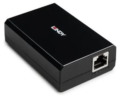 Produktbild von Lindy 73474, IEEE 802.3bt, IEEE 802.3at, IEEE 802.3af, IEEE 802.3, IEEE 802.3ab, IEEE 802.3u, 10/100/1000Base-T(X), Schwarz, Kunststoff, Status, 0 - 40 °C