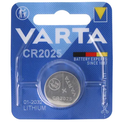 Obrázok produktu pre Varta Lithium Coin CR2025 - Vynikajúca batéria pre hodinky, diaľkové ovládače a ďalšie elektronické zariadenia
