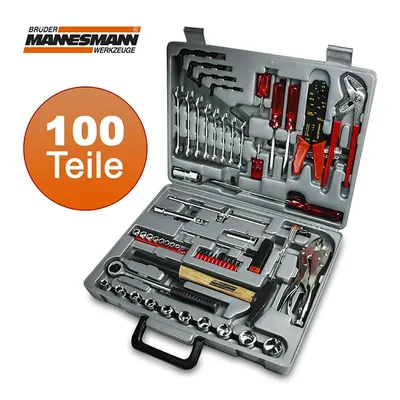 Produktbild von BRÜDER MANNESMANN M 294-100, Schwarz, Grün, Metallisch, Rot, 100 Werkzeug
