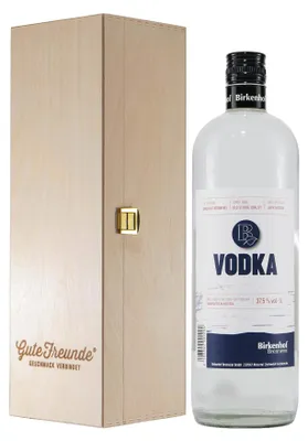 Produktbild von Birkenhof Vodka mit Geschenk-Holzkiste