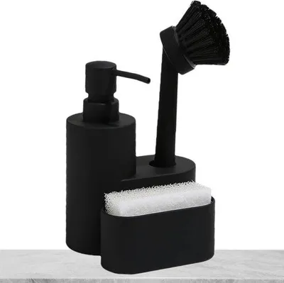Produktbild von Famanu 3-in-1 Seifenspender mit Organizer - Schwarz