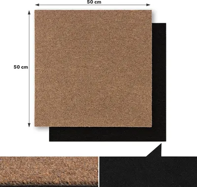 Zdjęcie produktu dla Płytki dywanowe Moskwa wykładzina podłogowa do biura, hotelu i salonu łatwa w pielęgnacji 50x50 cm Beżowy