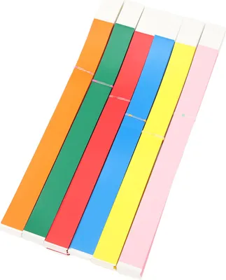 Image de 600PCS Party Wristbands Synthetic Paper Colorful Waterproof Hand Bands Adhesive Comfortable Party Bracelets for Events Concerts Festival