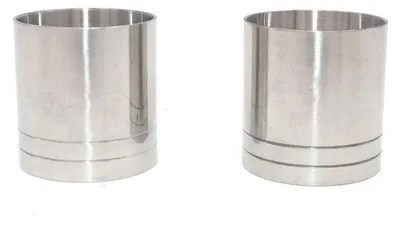 Produktbild von Cocktail Jigger Set 2 Stück Edelstahl 35ml Barkeeper Messbecher Zylindrisch