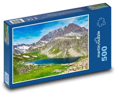 Obrázek produktu pro Puzzle 500 Alpy - hory a jezero - martinpuzzle