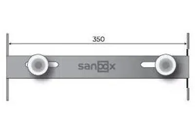 Obrázok produktu pre SANOOX nosná konzola k umývadlu, pozinkovaný nosný rám, výška zavesenia 180–280 mm, 1 ks.