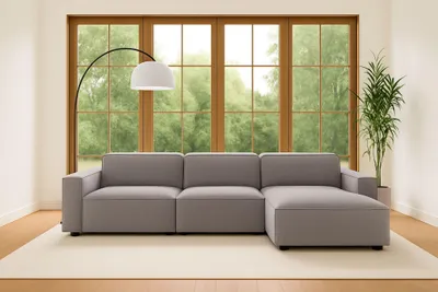 Produktbild von Kaiser Möbel Ecksofa Cursal L-Form, Stoff Salvador, Grau, Rechts