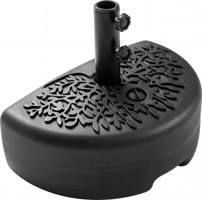 Zdjęcie produktu dla COSTWAY Podstawa parasola półokrągła, 17 l/25 kg, można wypełnić wodą/piaskiem, podstawa do parasoli o średnicy 38/48 mm, podstawa parasola