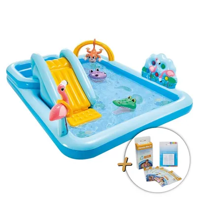 Produktbild von INTEX 57161NP - Playcenter - Jungle Adventure (256x216x84cm) + Wasserpflege & Reparaturflicken