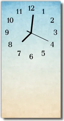 Produktbild von Tulup Glasuhr Wanduhr Küchenuhr Echt-Glas 30x60 Muster Blau