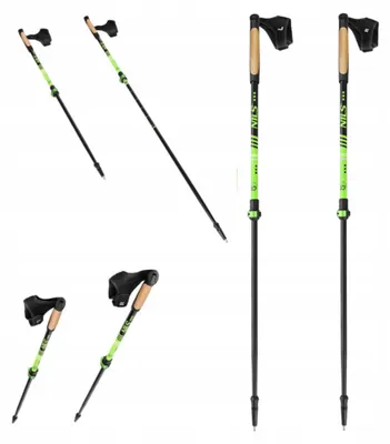 Produktbild von Nils NW8611 Trekkingstöcke Nordic Walking Grün Verstellbar