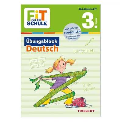 Produktbild von Fit für die Schule: Übungsblock Deutsch 3. Klasse