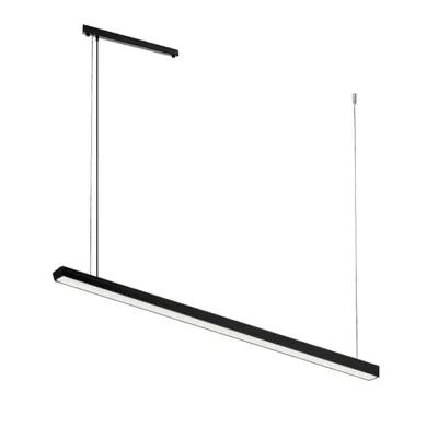 Zdjęcie produktu dla Lampa wisząca nowoczesna liniowa 150 cm czarna neutralna barwa HIATE LED 30W Shilo