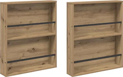 Produktbild von Magazinregal 2 pcs Artisan-Eiche 60 x 12 x 70 cm Holzwerkstoff