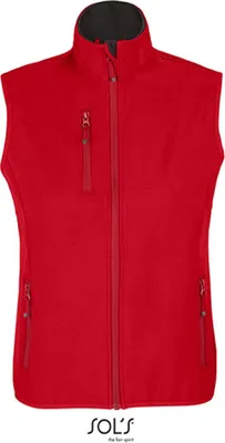 Produktbild von SOLs 03826 | WomenŽs Falcon Zipped Damen Softshell Bodywarmer - Farbe: Pepper Red - Größe: 3XL
