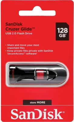 Image de SanDisk Cruzer Glide - Clé USB - 128 Go - USB 2.0