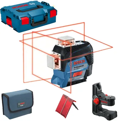 Produktbild von Bosch GLL 3-80 C Professional, 30 m, 0,2 mm/m, 4°, 120 m, 4 s, 650 nm